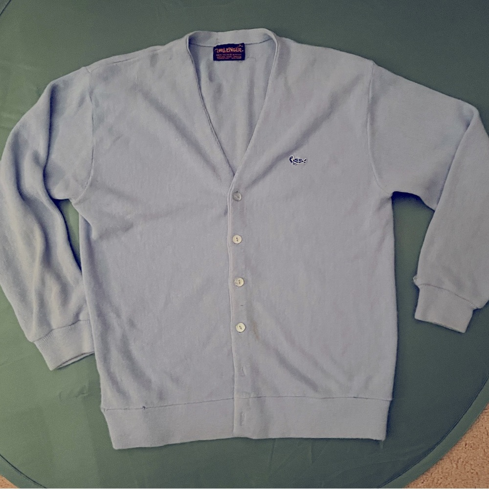 Vintage 1970’s Baby Blue Kurt Cobain nirvana cardigan